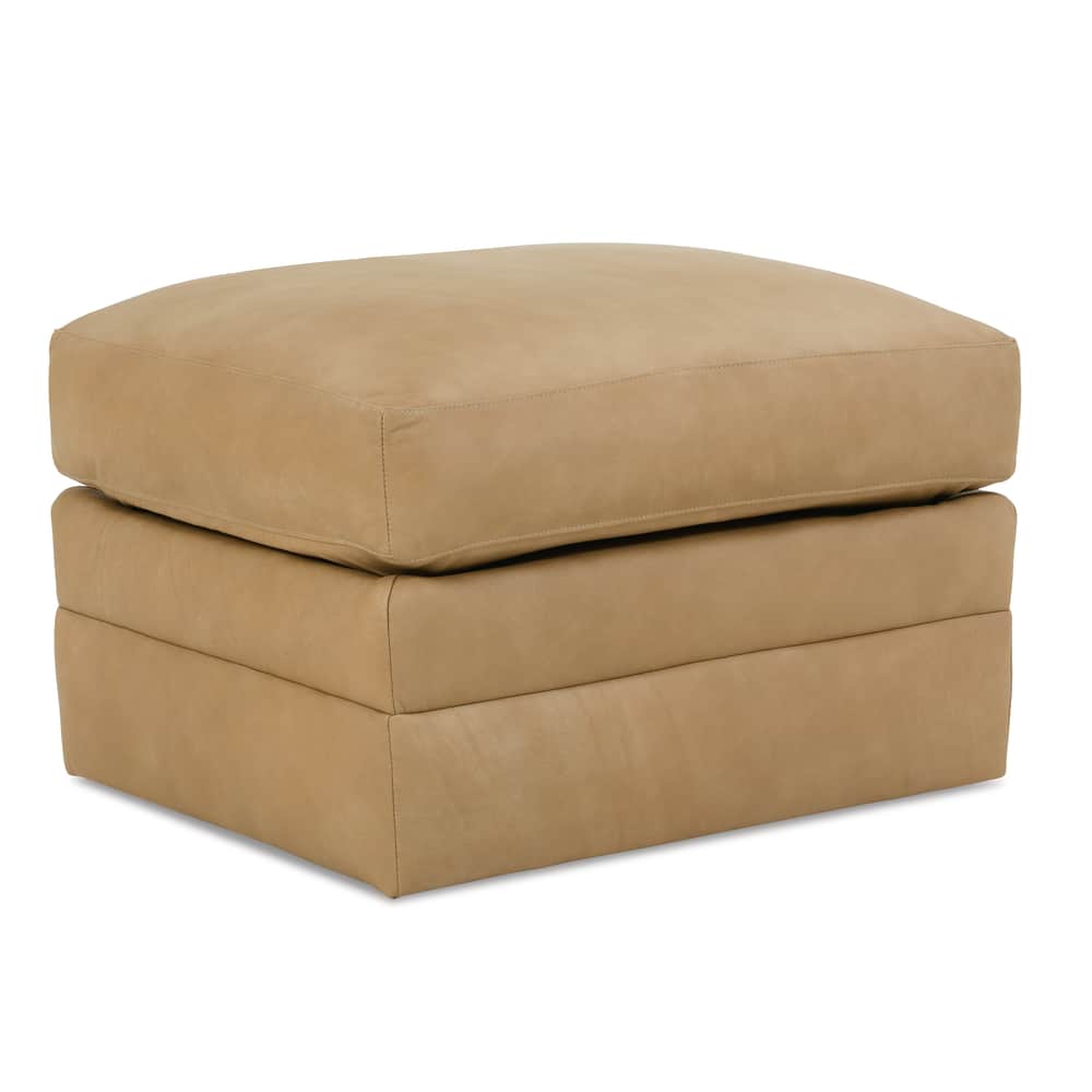 Rowe Furniture Madeline Leather Ottoman ~ Available To Custom Order In All Leathers - Image 2