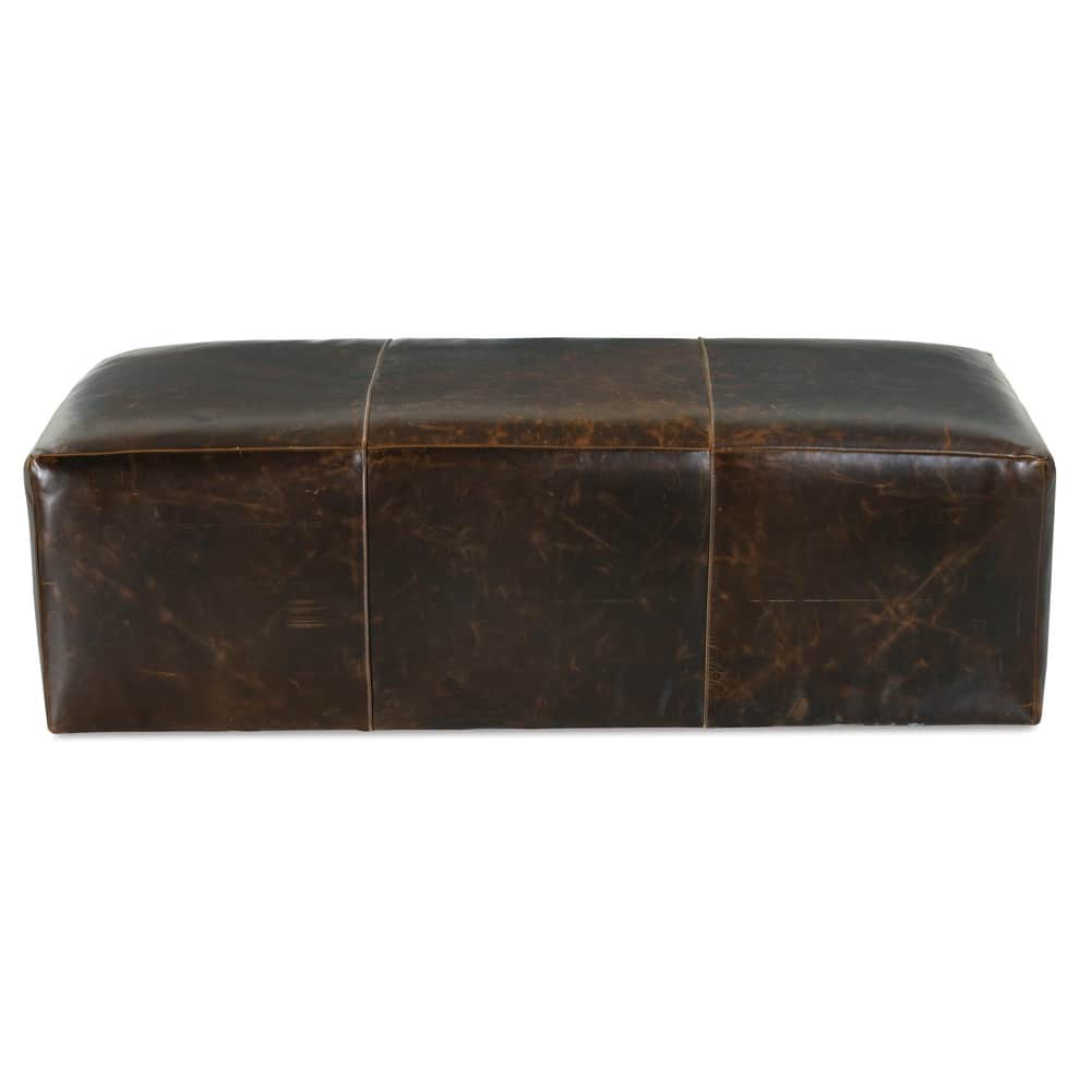 Rowe Furniture Macon Leather Ottoman ~ Available To Custom Order In All Leathers