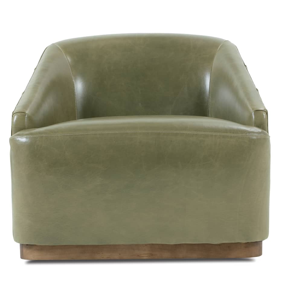 Rowe Furniture Bernie Leather Swivel Chair ~ Available To Custom Order In All Leathers