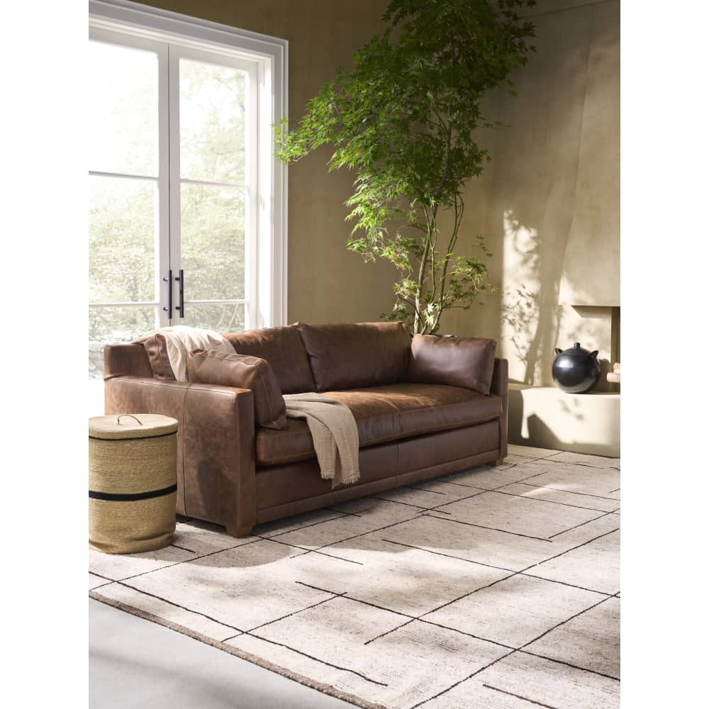 Rowe Furniture Sylvie Bespoke Leather Sofa ~ Available To Custom Order In 13 Different Leathers - Image 3