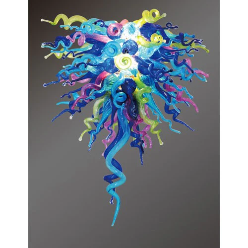Glass Colorful Classic Wonders of the Sea Small Chandelier - Image 1