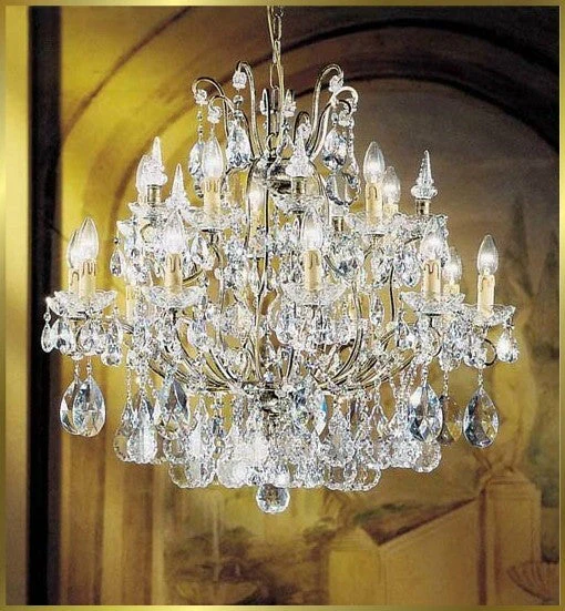 15 Light Versailles crystal Chandeliers dressed with crystal pendants - Image 1