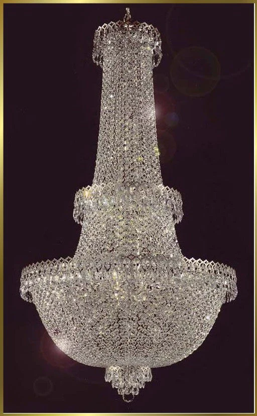 Entryway chandelier / foyer chandelier in polished chrome finish - Image 1