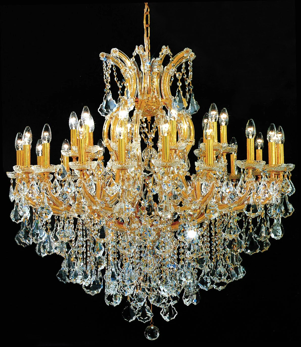 Gold plated Maria Theresa Chandelier - Image 1