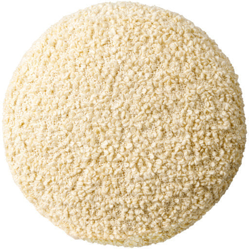 Surya Mohave Modern Ivory Bouclé Round Pouf Ottoman MHPF-003 - Image 3