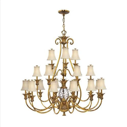 Brass Twenty-Two Light Chandelier - Image 1