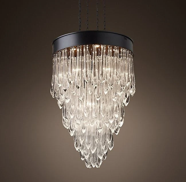 Modern style 16 lights crystal column chandelier - Image 1