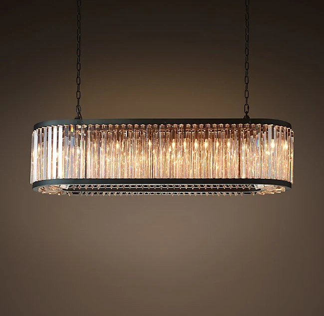 Modern style 12 lights oval crystal chandelier - Image 1