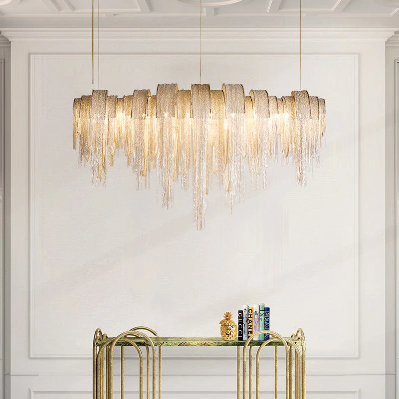 Modern European small luxury hotel lobby crystal chandelier I - Image 1