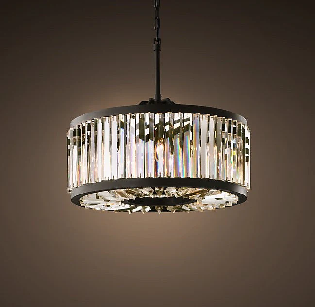 Modern style 8 lights luxurious round crystal chandelier - Image 1