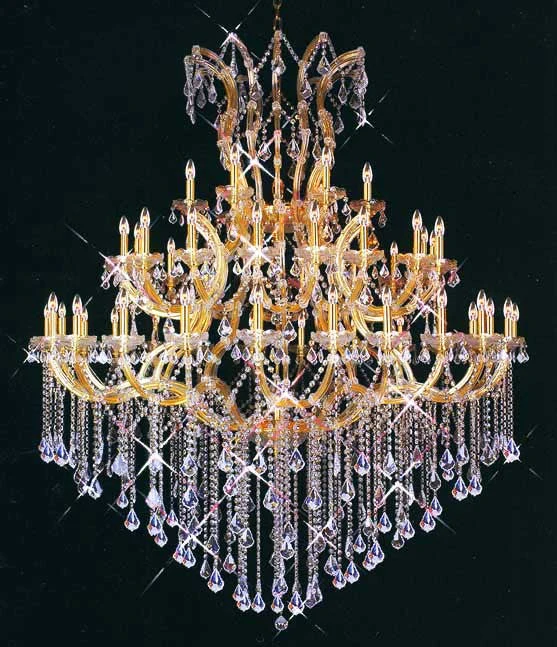 48+1 light gold plated Maria Theresa chandelier dressed with fantastic crystal - Image 1