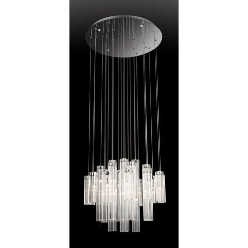 Chrome 24-Light Pendant - Image 1
