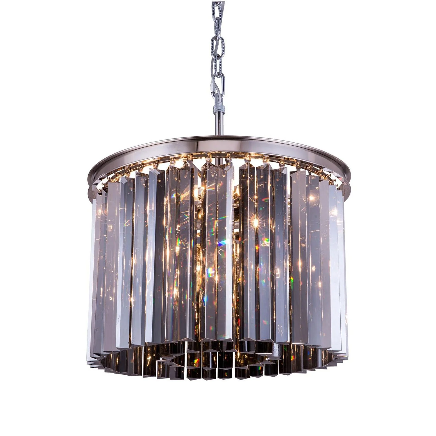 Sydney Polished Nickel Six-Light Pendant with Royal Cut Silver Shade Crystals - Image 1