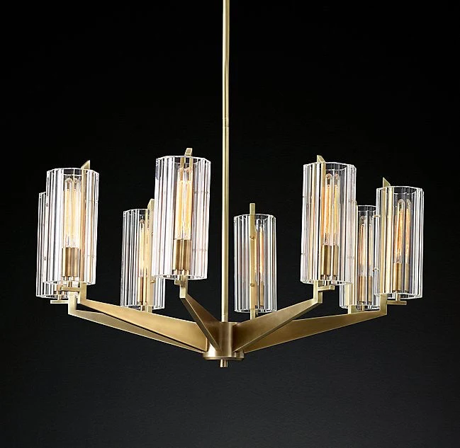 Modern Simple style 8 lights creative metal crystal chandelier - Image 1