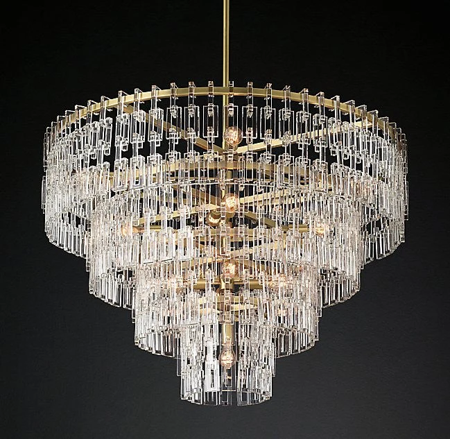 Postmodern creative style 4-Tier crystal chandelier - Image 1