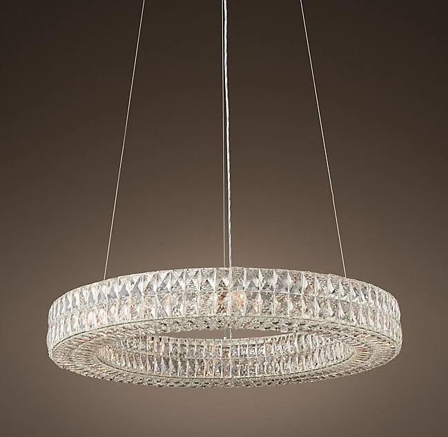 Modern style creative 12 lights round crystal chandeliers - Image 1