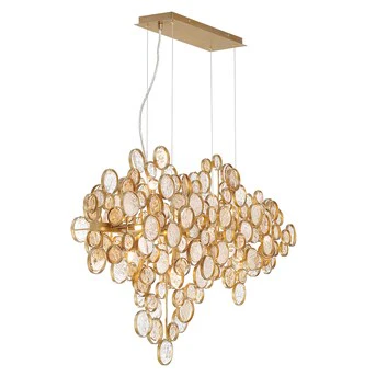 Eurofase Trento 12-Light Antique Gold Traditional Dry rated Chandelier - Image 2