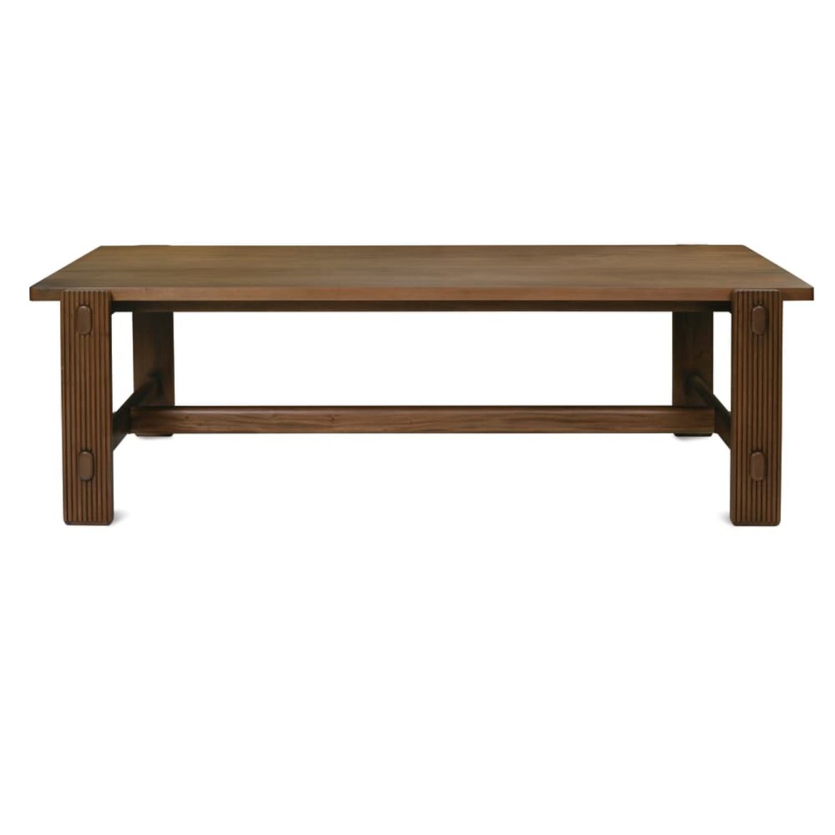 Rowe Furniture Kindred Rectangle Wood Dining Table ~ Mahogany Top Sesame Finish - Image 1