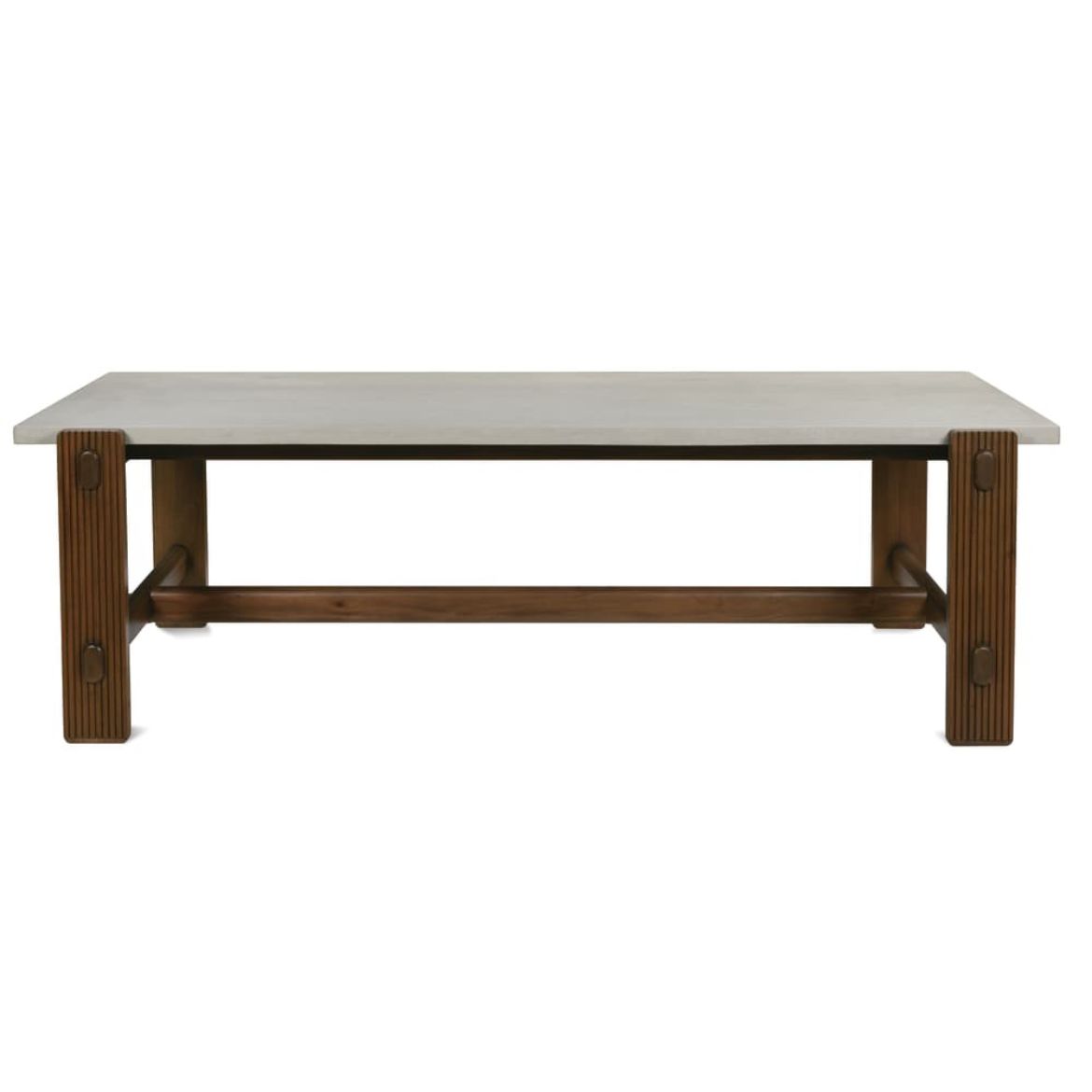 Rowe Furniture Kindred Rectangle Wood Dining Table ~ Mineral Top in Sesame Finish - Image 1