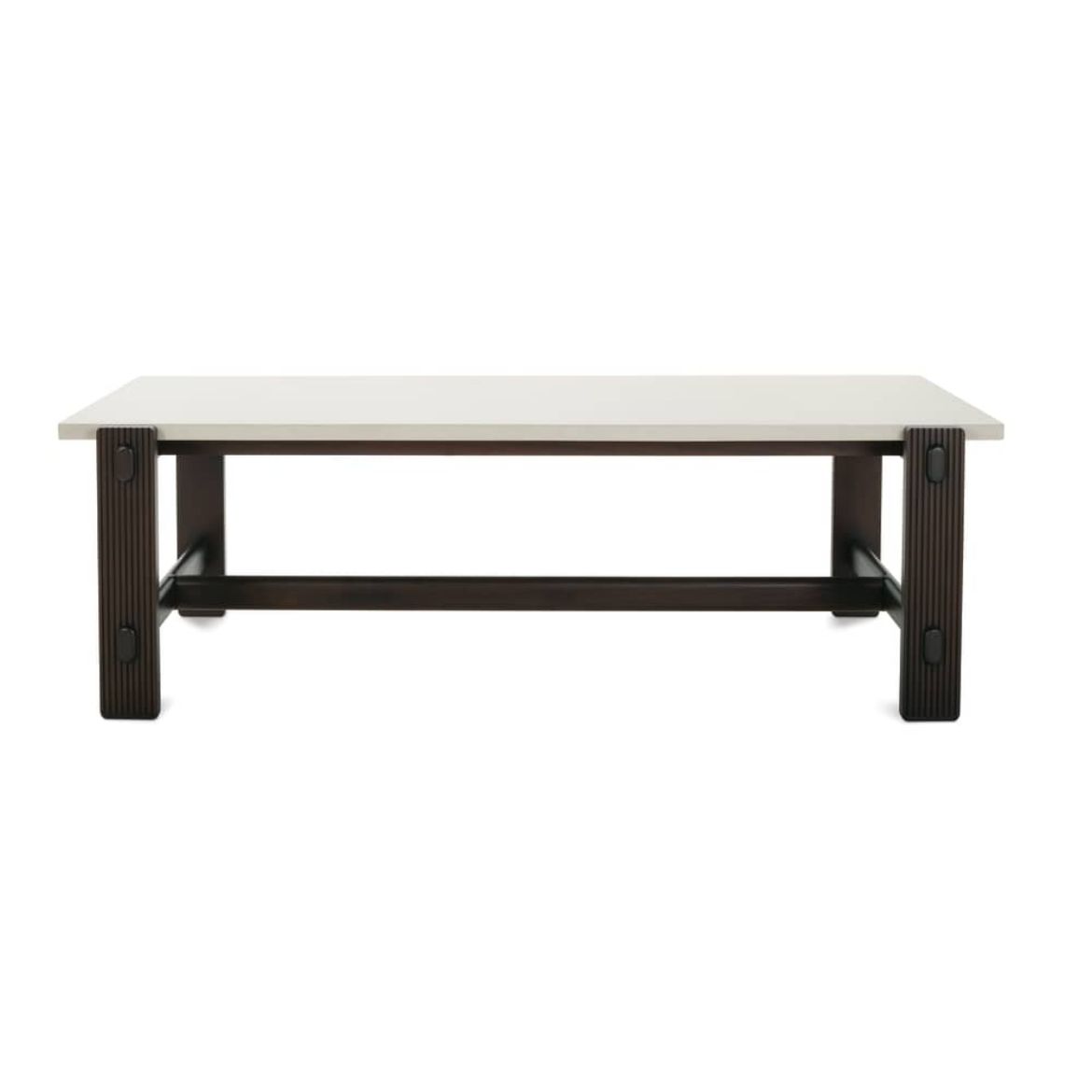 Rowe Furniture Kindred Rectangle Wood Dining Table ~ Mineral Top in Godiva Finish - Image 1