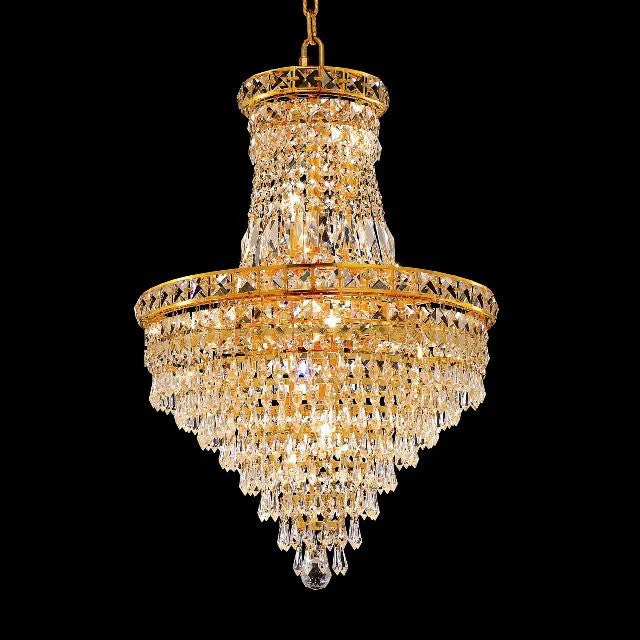 Gold plated 12 Light crystal Chandelier - Image 1
