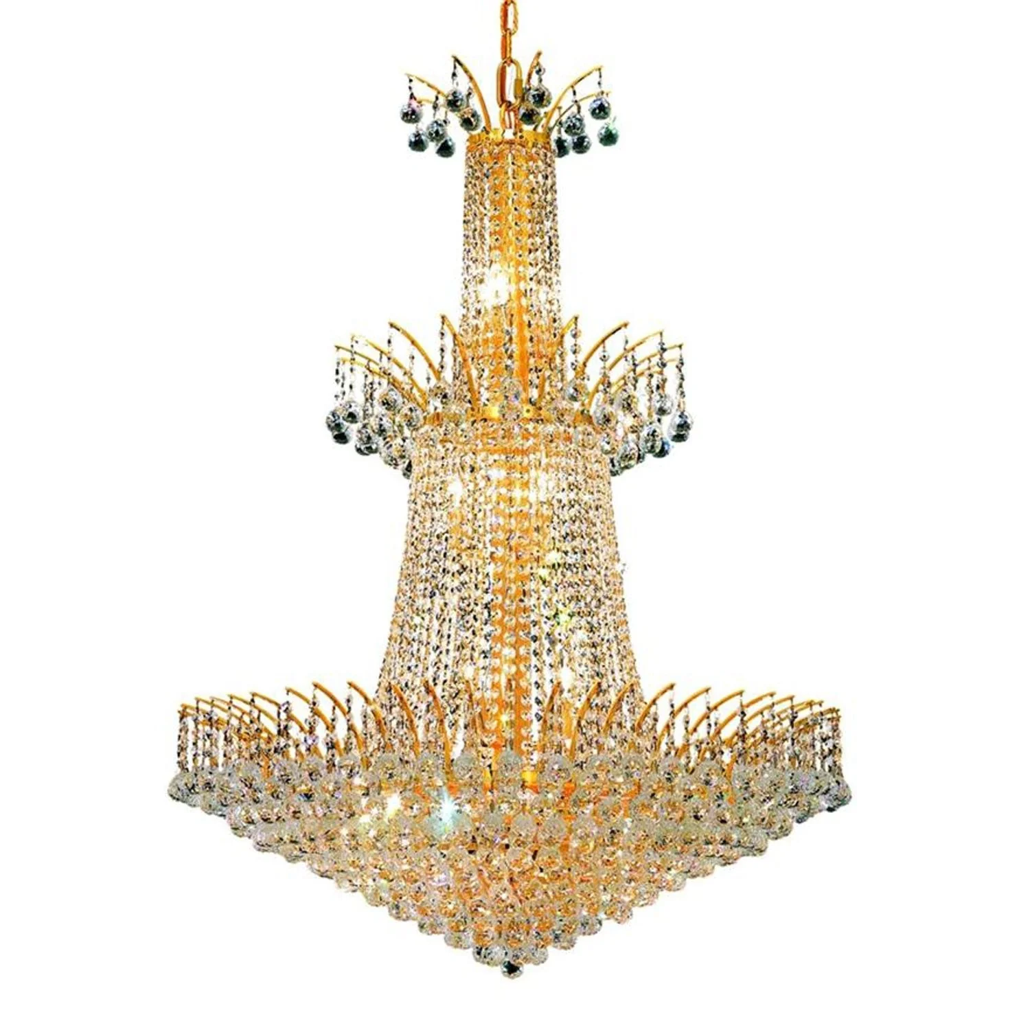 Elegant Lighting  Gold Eighteen-Light - Image 1