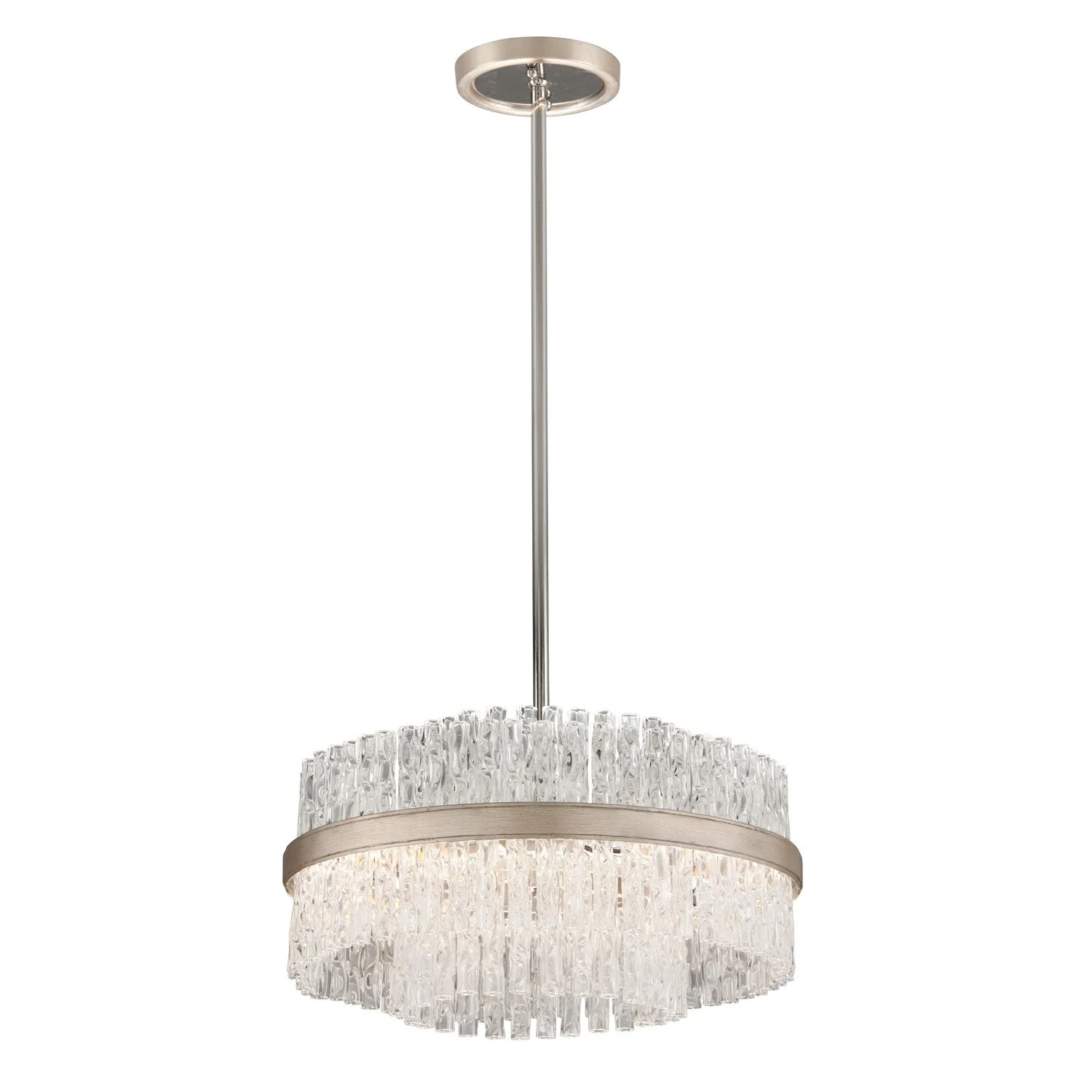 Silver Leaf 20-Inch Four-Light Pendant - Image 1