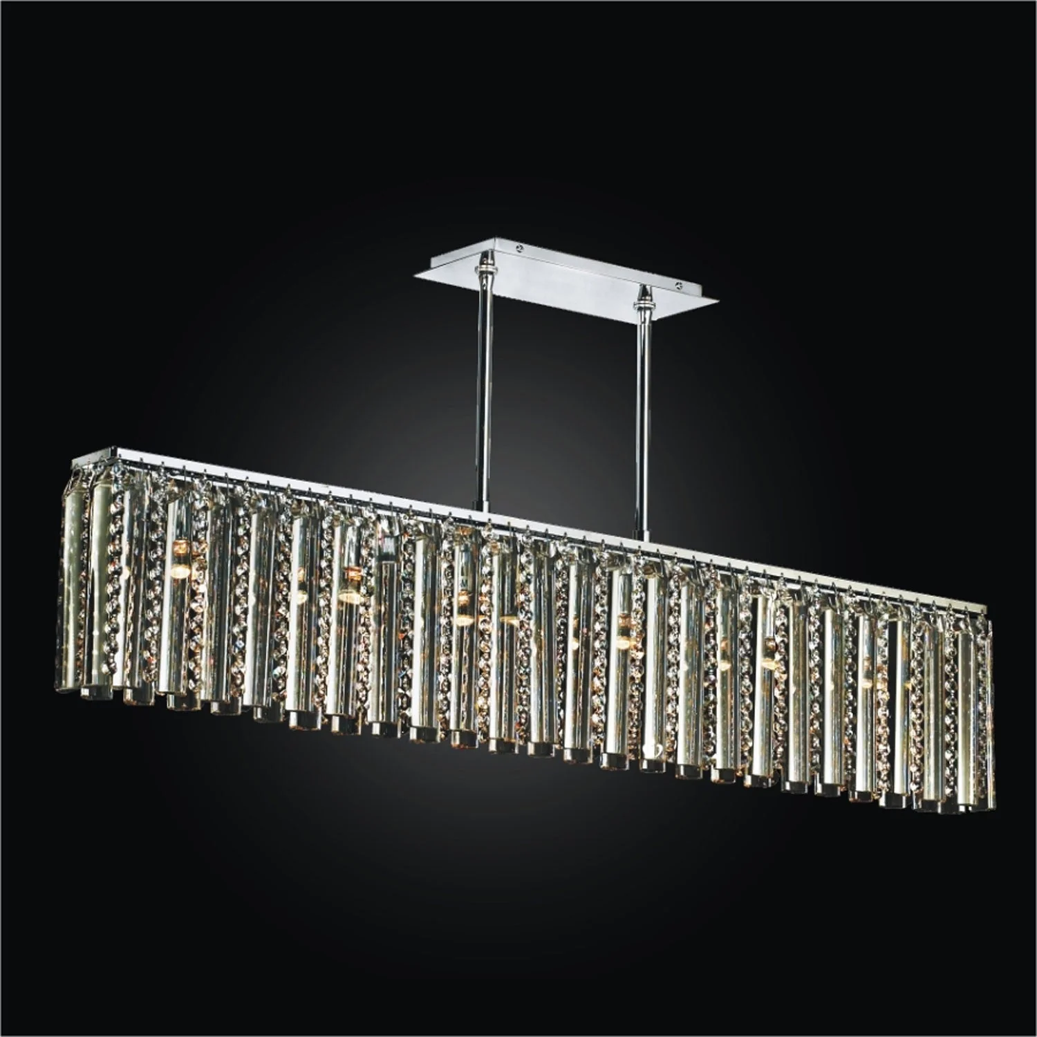 Odyssey Chrome 44-Inch Convertible Island Pendant - Image 1