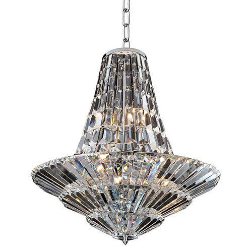 12-Light 24-Inch Wide Chandelier with Firenze Clear Crystal - Image 1