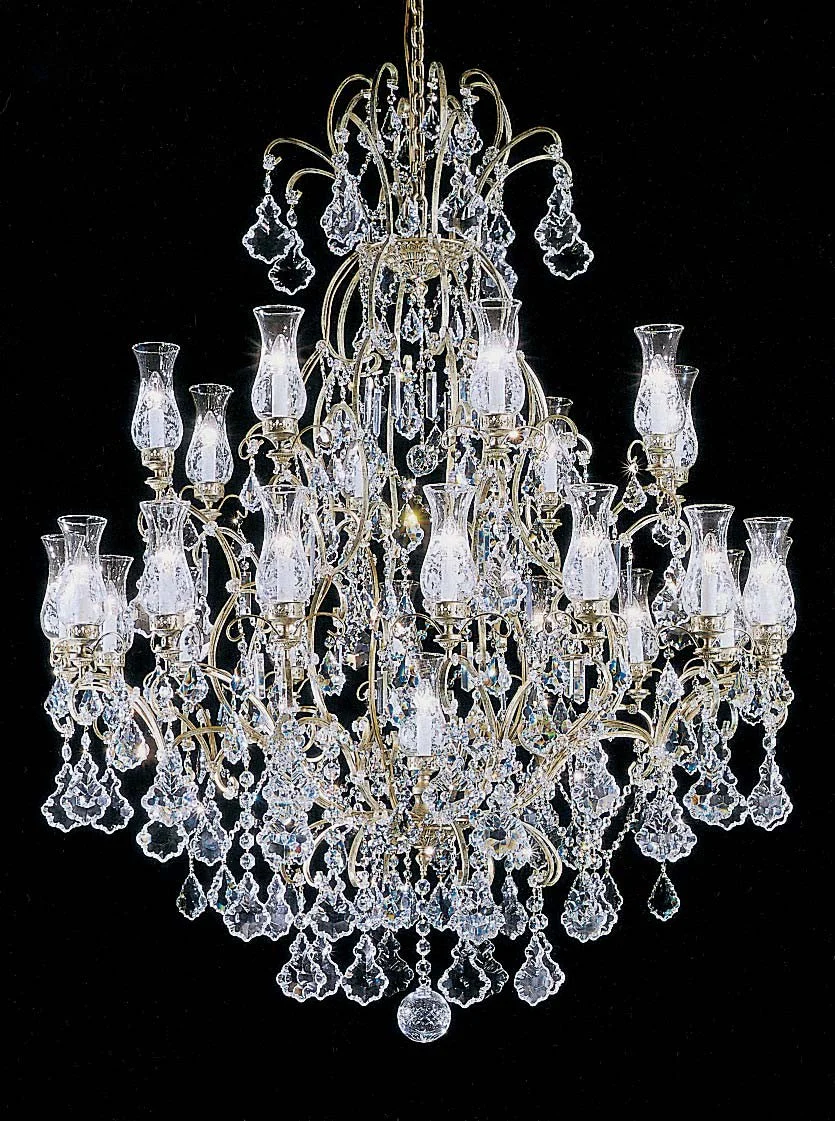 25 Light Versailles crystal Chandeliers dressed with crystal pendants - Image 1