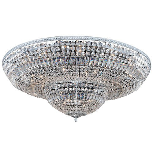 Allegri by Kalco Lemire Chrome 24-Light Flush Mount with Firenze Clear Crystal - Image 1