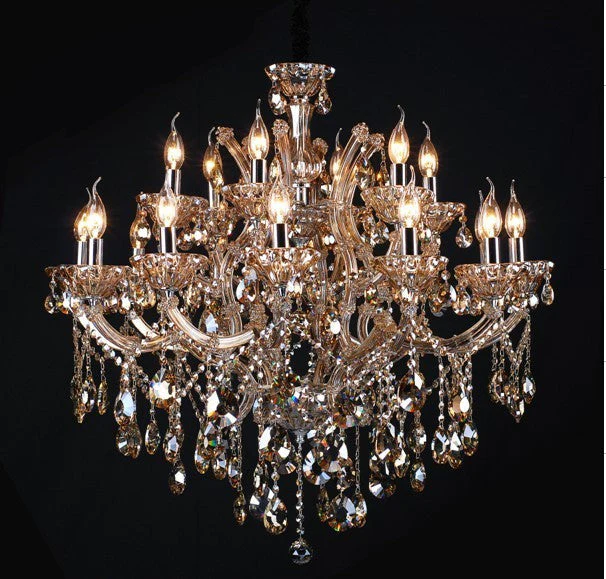 18 Light  Maria Theresa crystal Chandelier in cognac color - Image 1