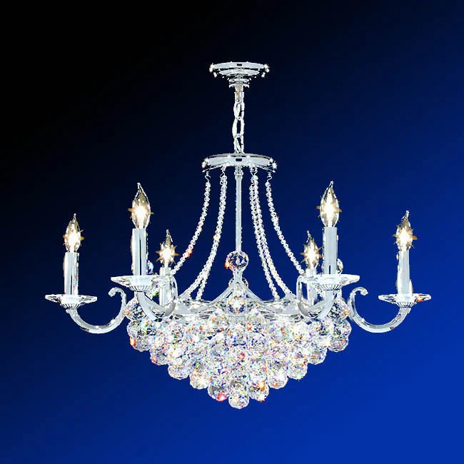 18 Light crystal chandelier in chrome finish - Image 1