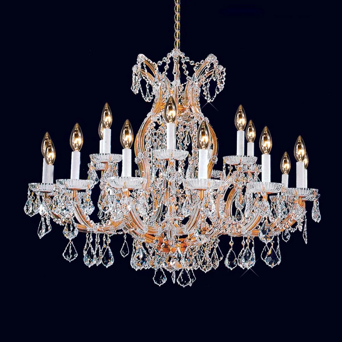 Gold plated 22 Light maresa theresa crystal Chandelier - Image 1