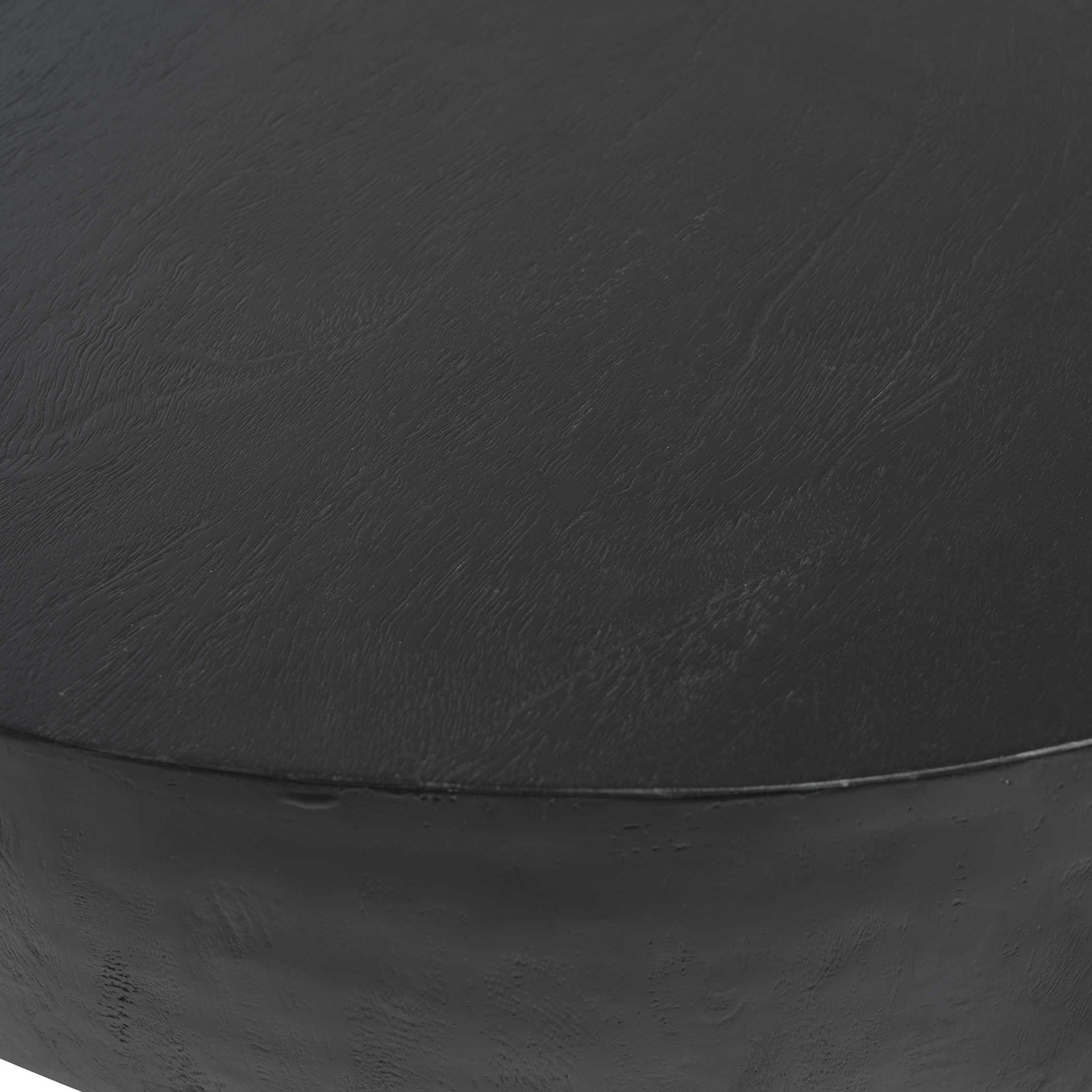 Uttermost Lark Deep Ebony Mango Wood Modern Round Coffee Table - Image 3
