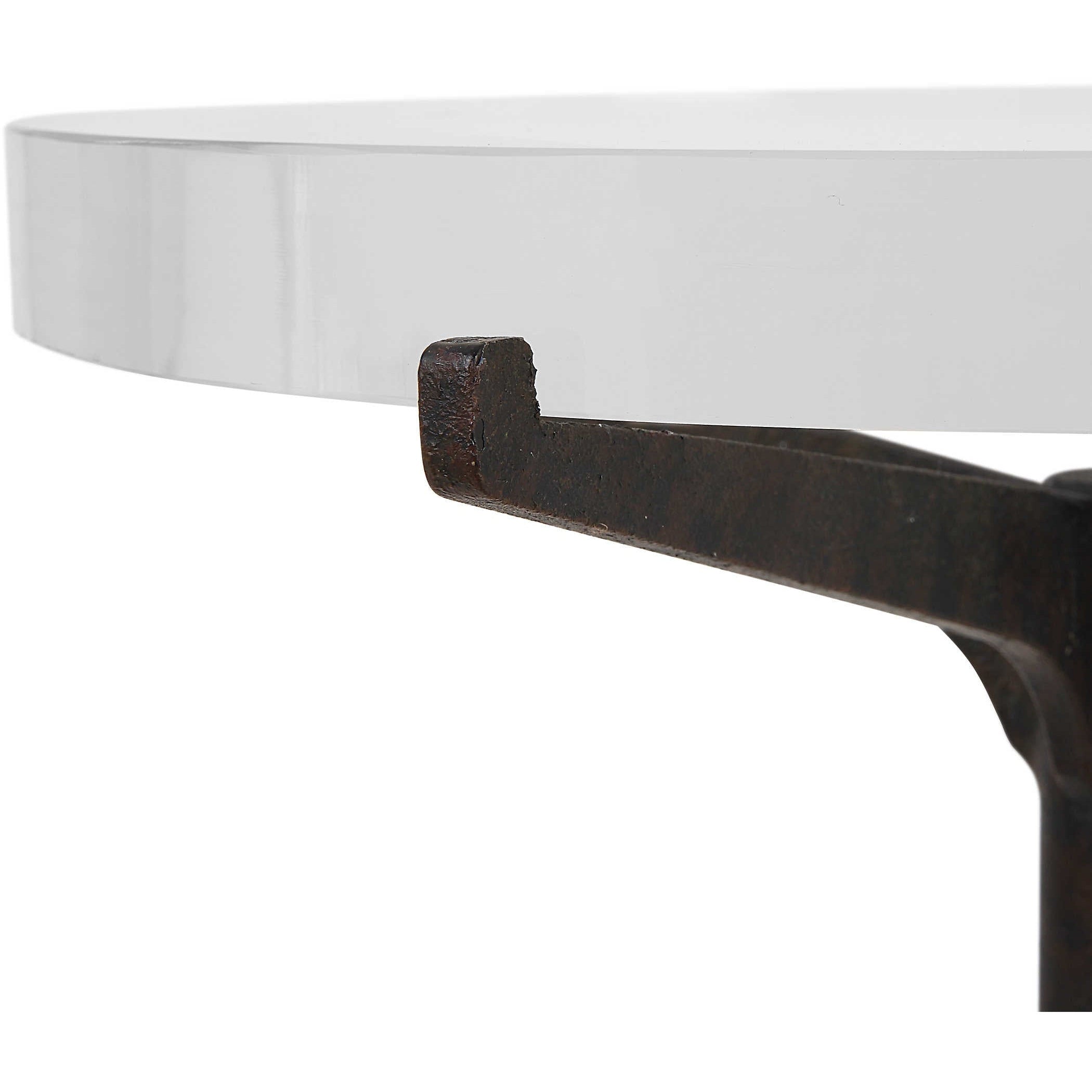 Uttermost Forge Modern Round Accent Table - Image 3
