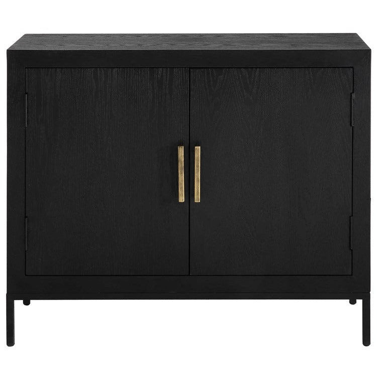 Uttermost Front Range Dark Ebony 2 Door Cabinet - Image 2