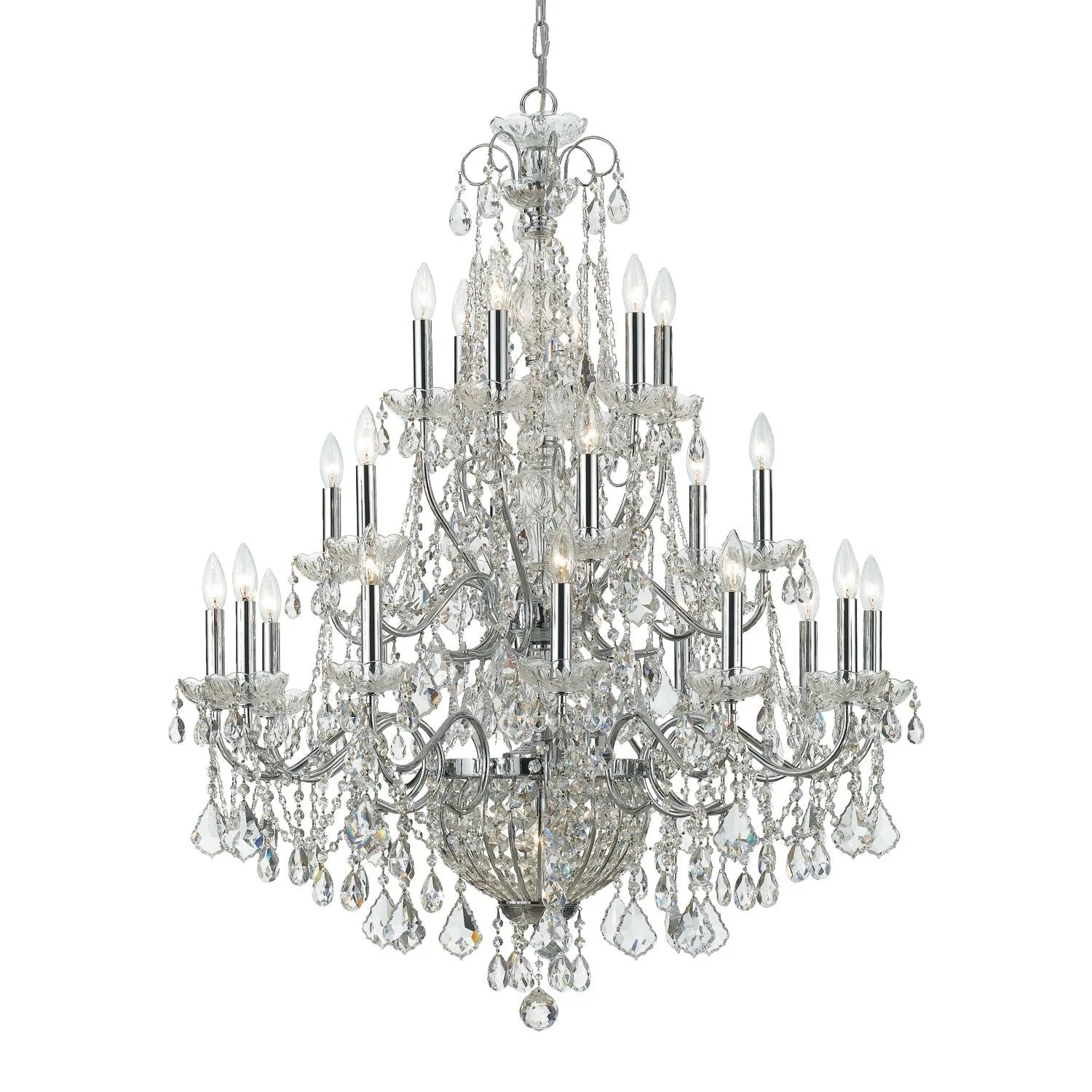 Crystal Twenty-Six Light Chandelier - Image 1