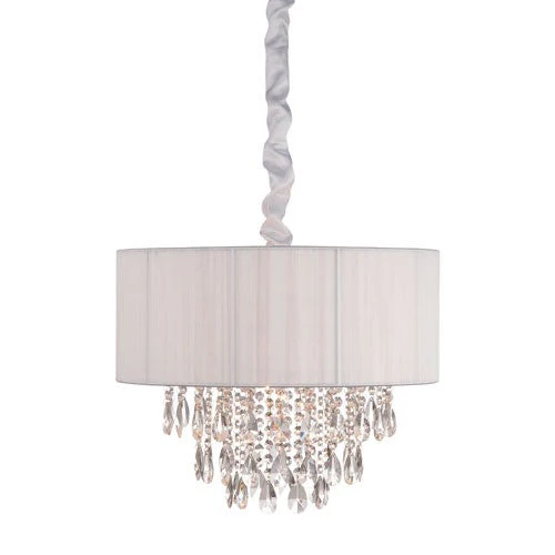 White Six-Light Chandelier - Image 1