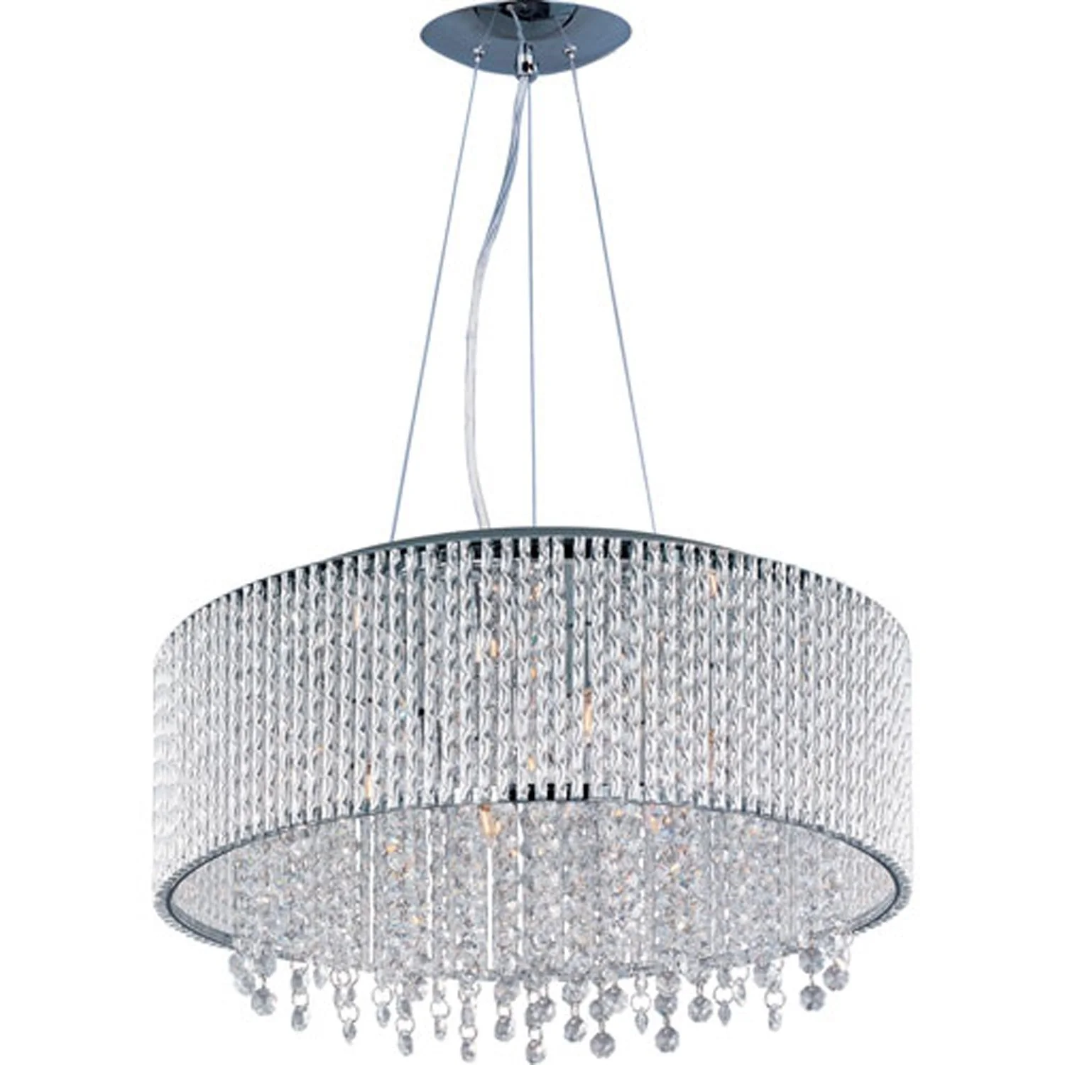 Polished Chrome Ten-Light Pendant - Image 1