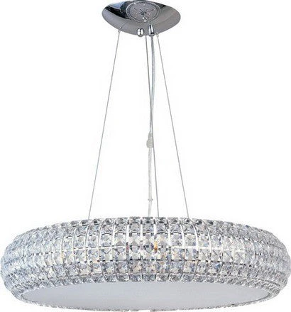 8-Light Crystal Pendant light in chrome finish - Image 1