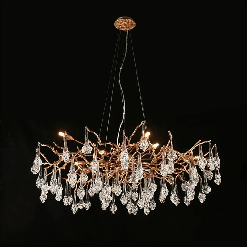Anitra Modern Branch Chandelier Drop Flower D 31.5" - Image 1