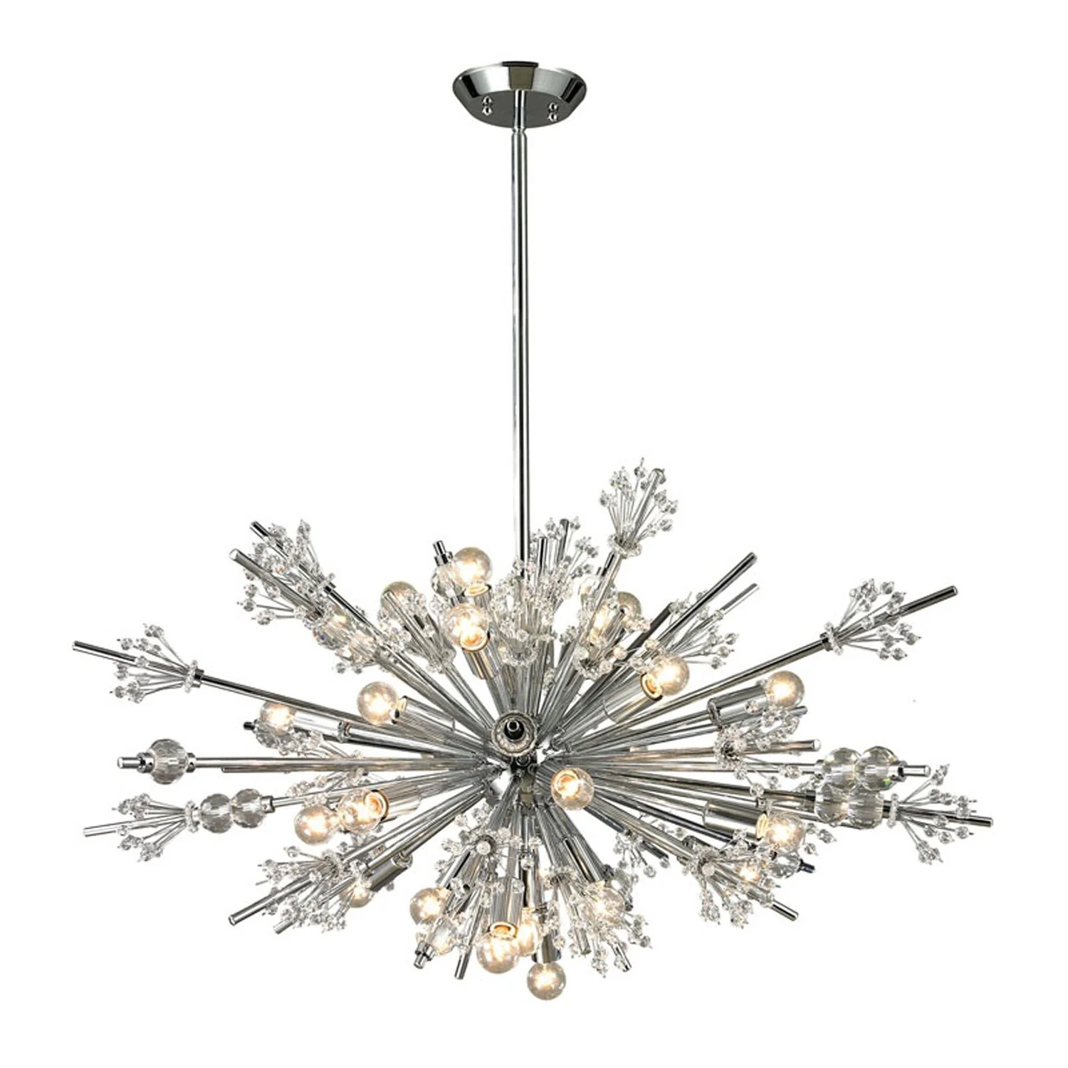 Polished Chrome 24-Light Chandelier - Image 1