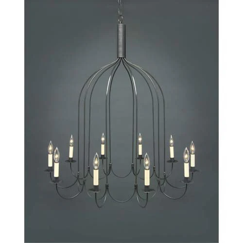 Ten-Light Large Chandelier - Image 1