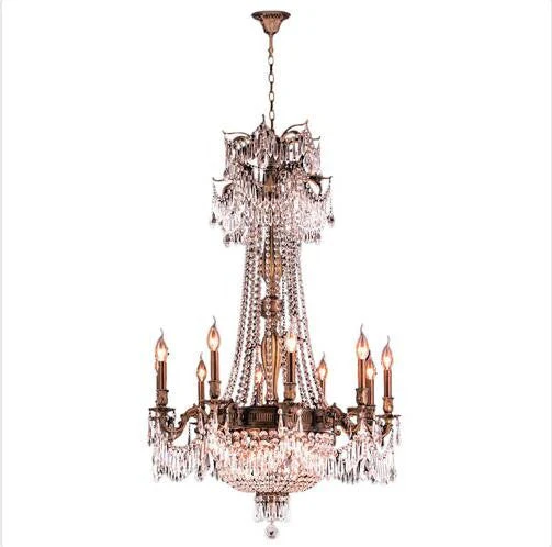 Bronze Fifteen-Light Chandelier - Image 1