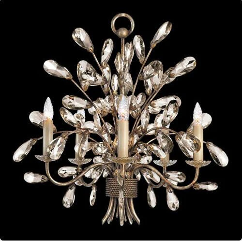 Five-Light Chandelier in Cool Moonlit Patina Finish - Image 1