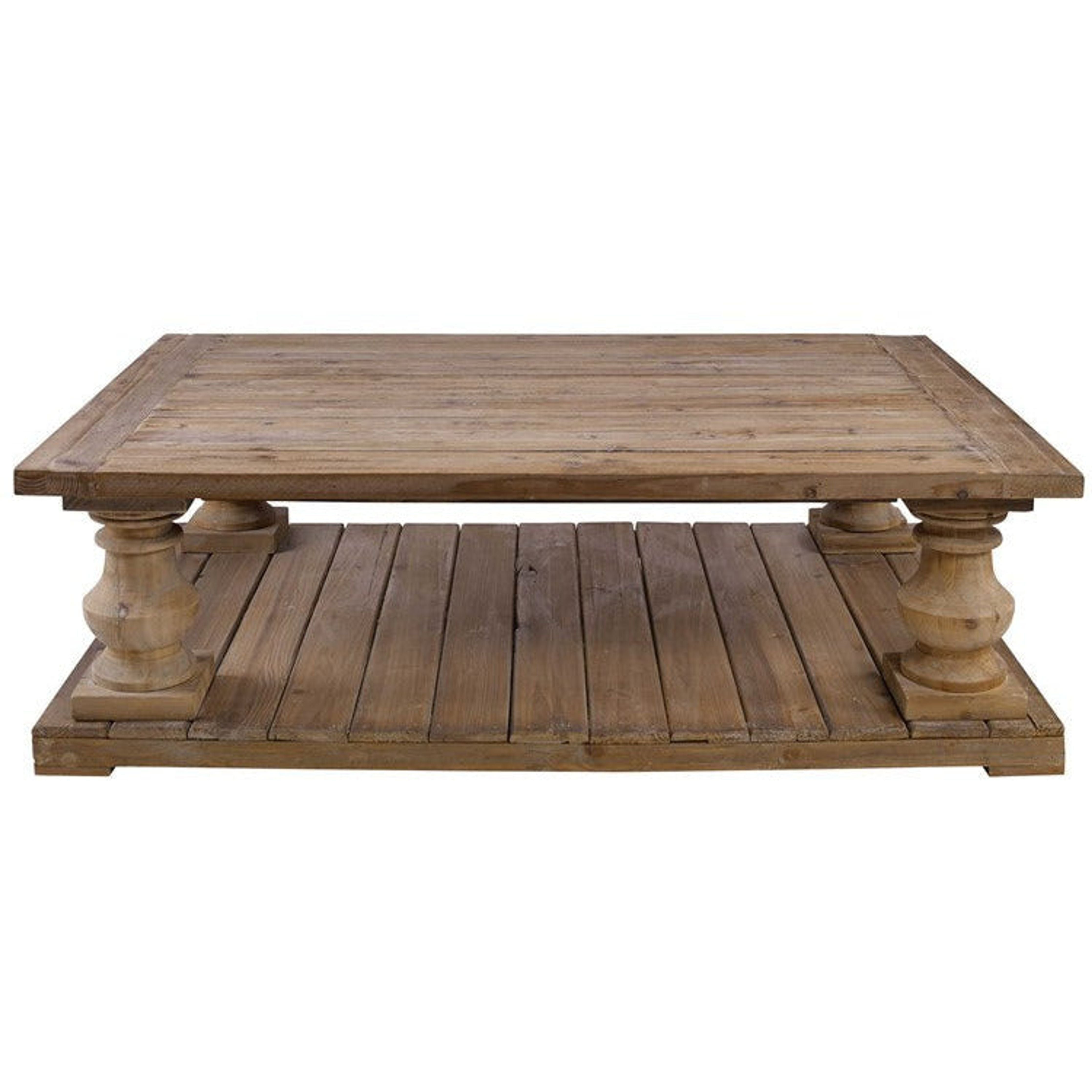Uttermost Stratford Reclaimed Wood Rustic Coffee Table - Image 3