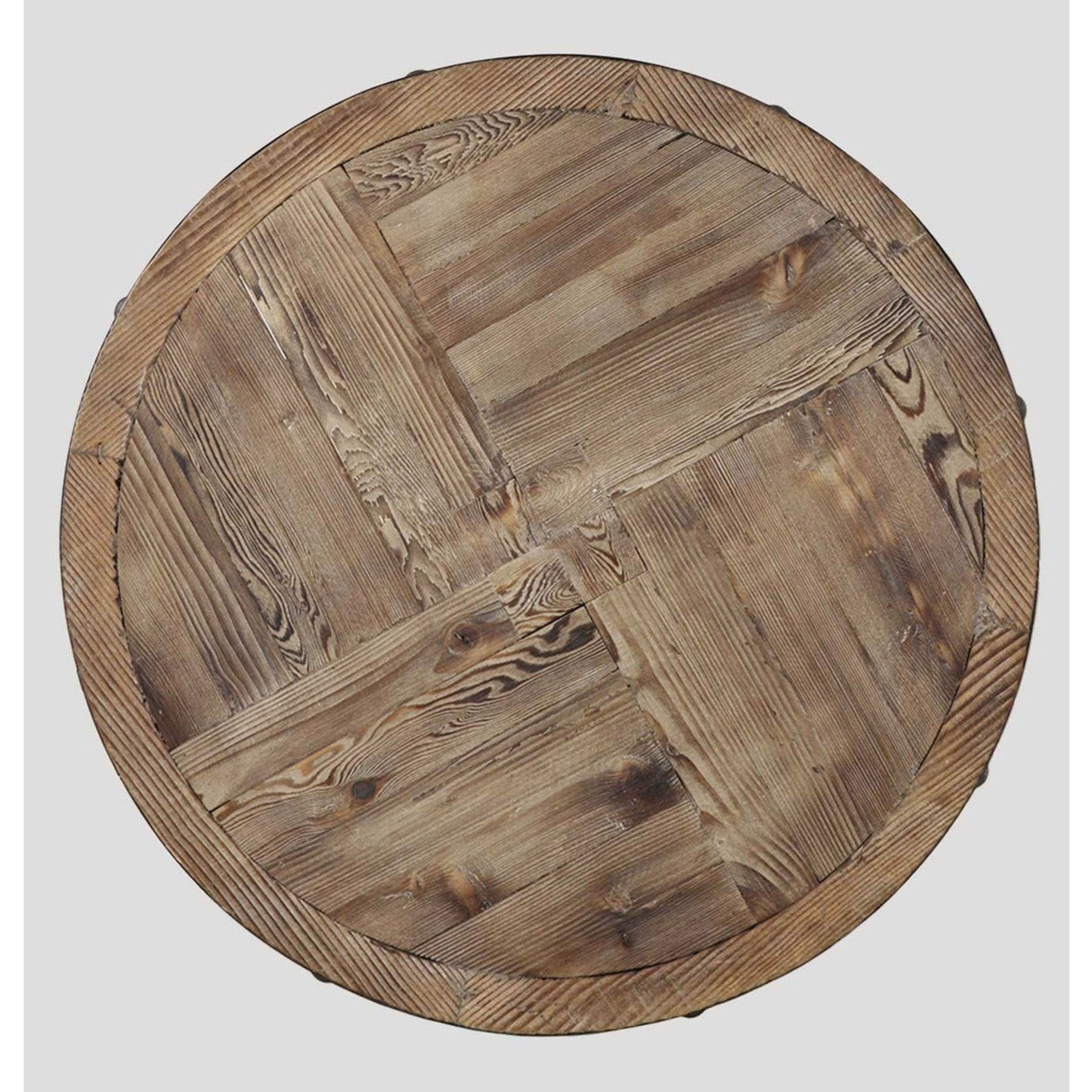 Uttermost Kumberlin Fir Wood Rustic Modern Side Table - Image 3