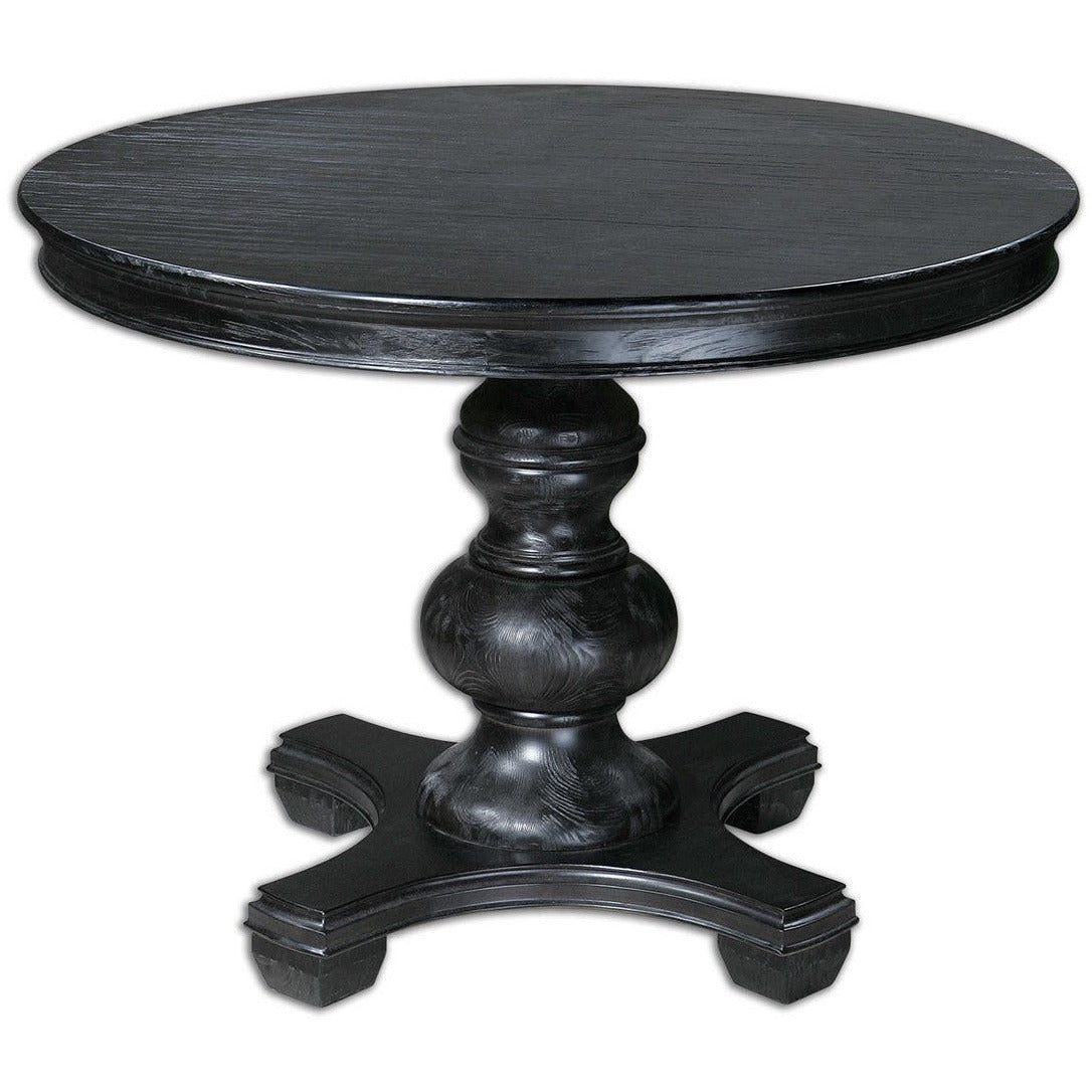 Uttermost Brynmore Black Wood 42” Round Dining Table - Image 2
