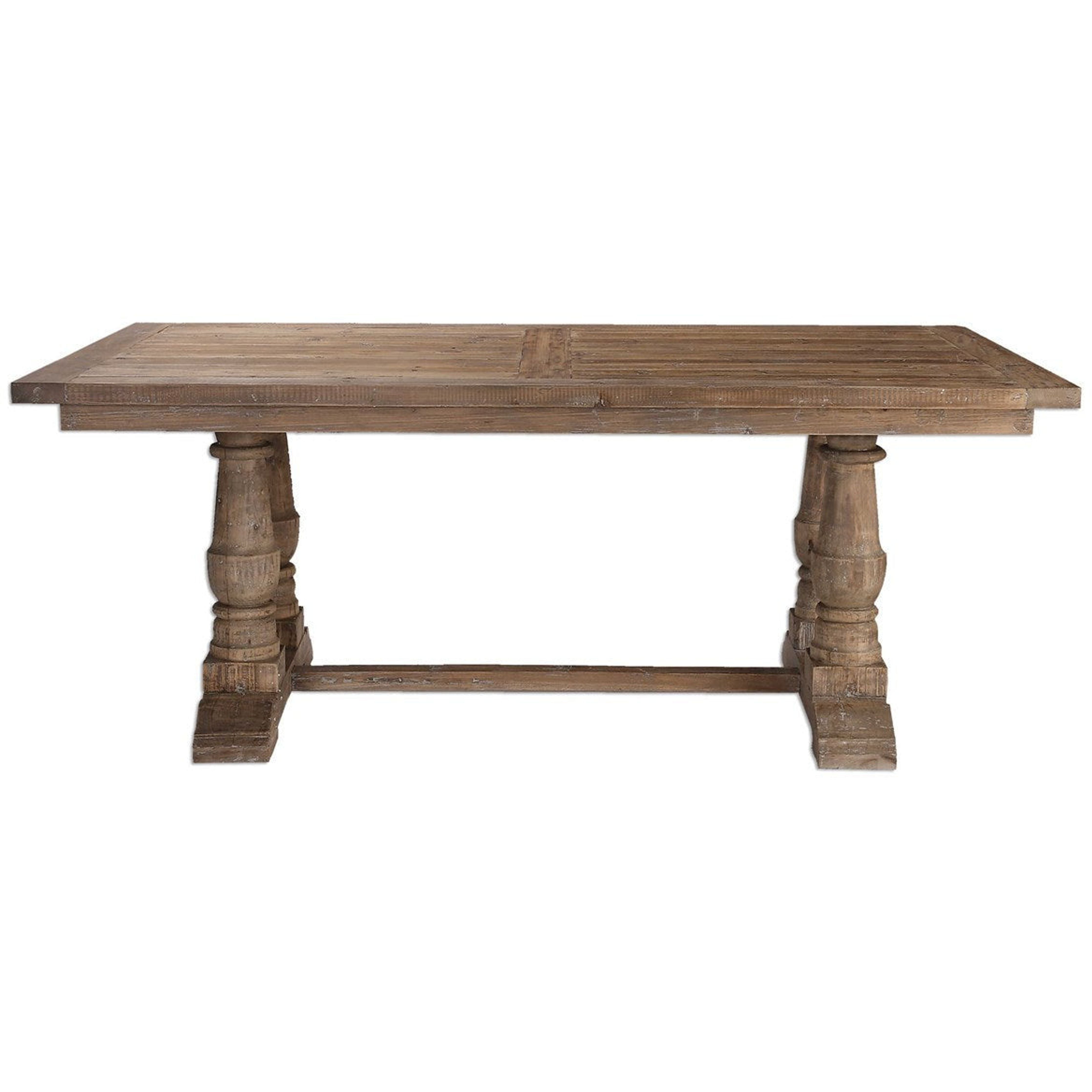 Uttermost Stratford Reclaimed Wood Rustic Dining Table - Image 3